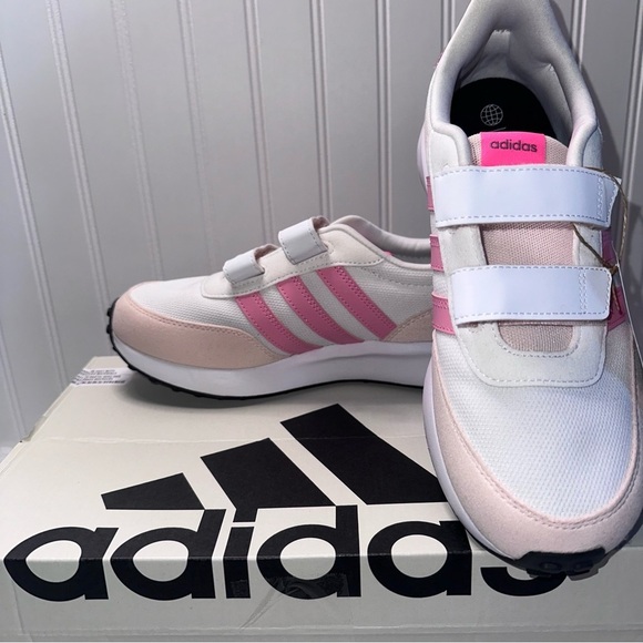 Adidas Kids Run 70s Shoes - Pink and White - Picture 2 of 10